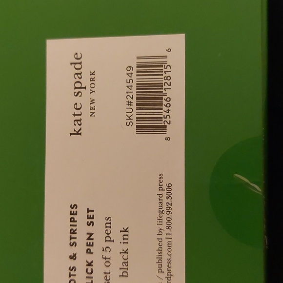 Kate Spade Dots & Stripes Click Pen Set - Picture 5 of 5